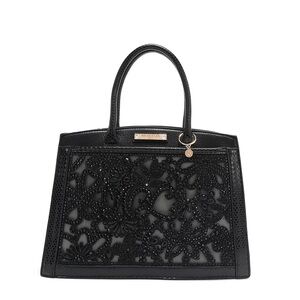 Nicole Lee Black Lace Bag
